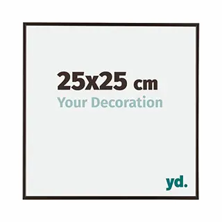 yd. Your Decoration - Bilderrahmen 25x25 Cm - Antrazit - Bilderrahmen Aus Kunststoff Mit Acrylglas - Antireflex - 25x25 Rahmen - Evry