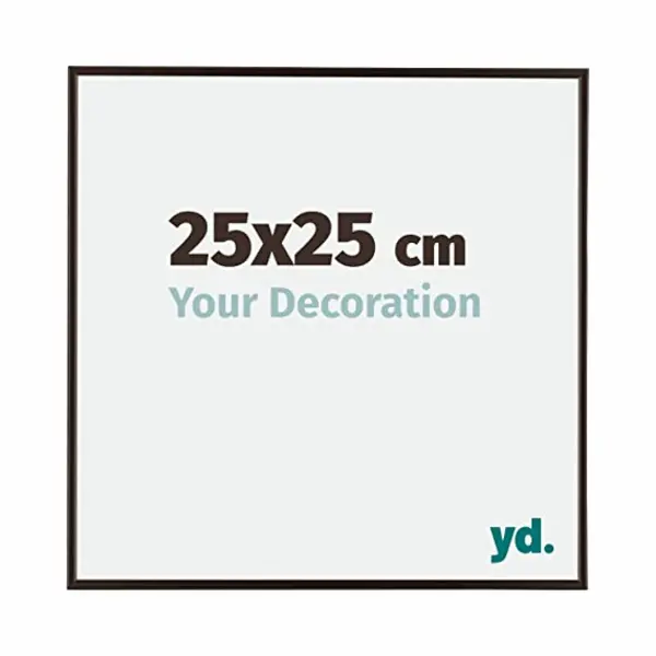 yd. Your Decoration - Bilderrahmen 25x25 Cm - Antrazit - Bilderrahmen Aus Kunststoff Mit Acrylglas - Antireflex - 25x25 Rahmen - Evry thumbnail