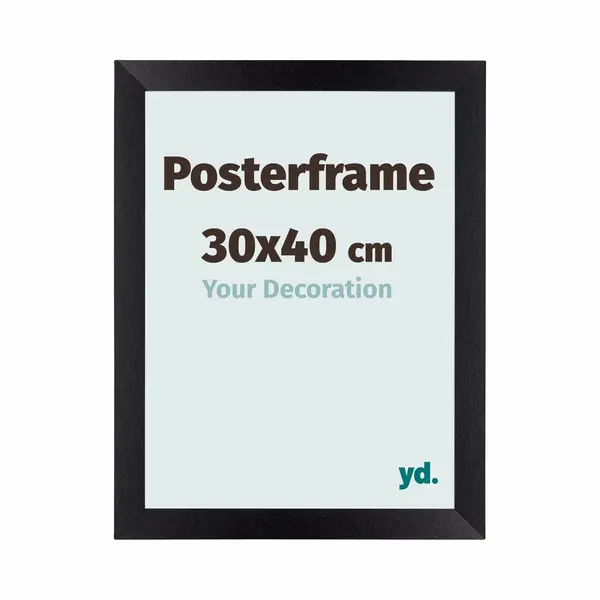 Your Decoration Posterkader 30x40cm Zwart Mat Mdf Parma thumbnail