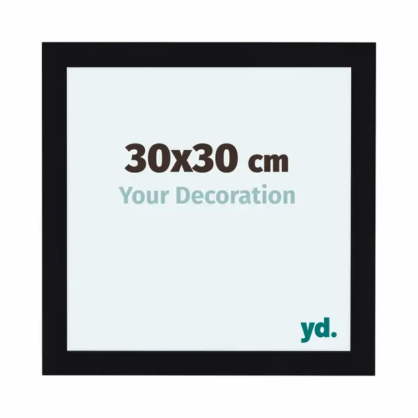 Your Decoration Fotokader 30x30 Cm - Zwart Hoogglans - Mdf - Como thumbnail