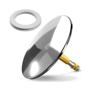 Minismus 72 Mm Badewannenstöpsel Universal Chrom - Abflussstopfen Badewanne - Stöpsel Badewanne Verschluss - Badezimmer Zubehör - Sieb Und Stopper