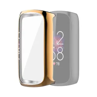 By Qubix - Geschikt Voor Fitbit Luxe - Tpu Case (volledig Beschermd) - Rosé Goud
