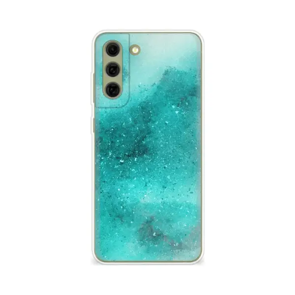B2Ctelecom Hoesje Maken Samsung Galaxy S21FE Painting Blue thumbnail