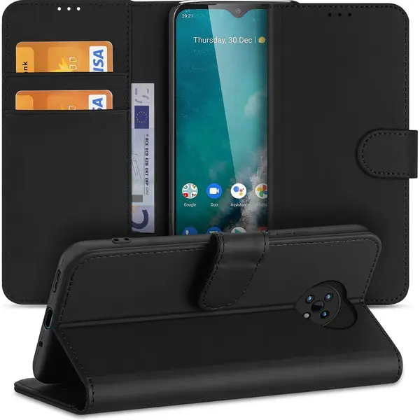 B2Ctelecom Book Case Voor Book Case Hoesje Voor De Nokia G50 Zwart Met Pasjeshouder thumbnail