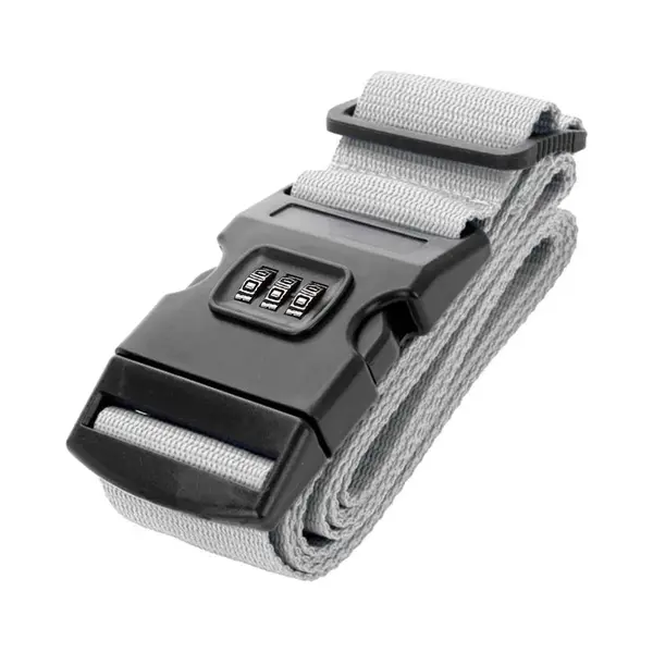 Thousandtravelmiles Kofferriem Met Cijferslot – Kofferband – Bagageriem – Reizen Gadget – Reisbagage & Reisaccessoires – 180 Centimeter – Zilver thumbnail