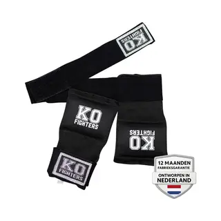 Ko Fighters - Bandage Boksen - Binnenhandschoenen - Zwart