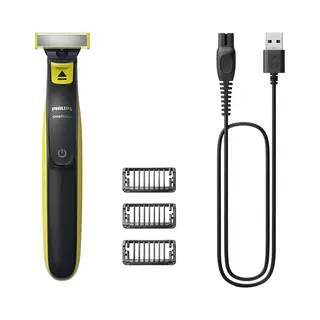 Philips Norelco OneBlade QP2724/10 scheerapparaat Scheerapparaat met scheerblad Trimmer Grijs, Limoen