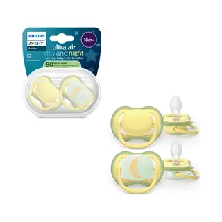 Philips Avent Pacifier SCF349/53 Ultra Air-fopspeen voor dag en nacht