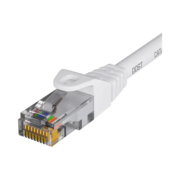 Qost - CAT6 Internetkabel - Cca / Utp - 10 Gbps / 250 MHz - RJ45 Connectoren - Patchkabel / Netwerkkabel - 25 Meter - Wit thumbnail