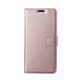 Samsung Galaxy A10s Telefoonhoesje - Bookcase - Ruimte Voor 3 Pasjes - Kunstleer - SAFRANT1 - Rosé Goud