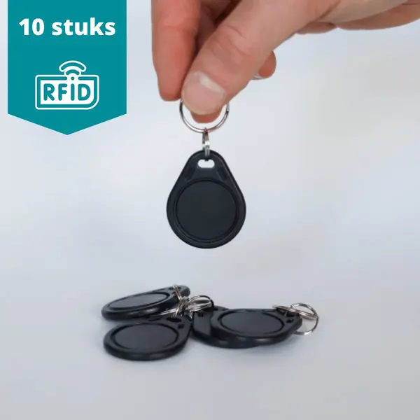 Nfcw.nl Nfc World - Classic 1K - Rfid Sleutelhangers - Rfid Tags - Zwart - 10 Stuks thumbnail