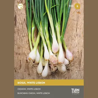 Bosui Zaden White Lisbon – Lente Ui Om Zelf Te Kweken – Groentezaden Voor Moestuin Of Pot – ±2g - Tuin De Bruijn® Zaden