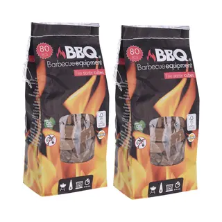 Bbq Collection Aanmaakblokjes - 160x - 80 Stuks - Barbecue Aanmakers - Ook Voor Een Vuurkorf