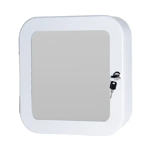 Bathroom Solutions Medicijnkastje - Wit - Met Spiegel En Slot - 32 X 32 Cm thumbnail