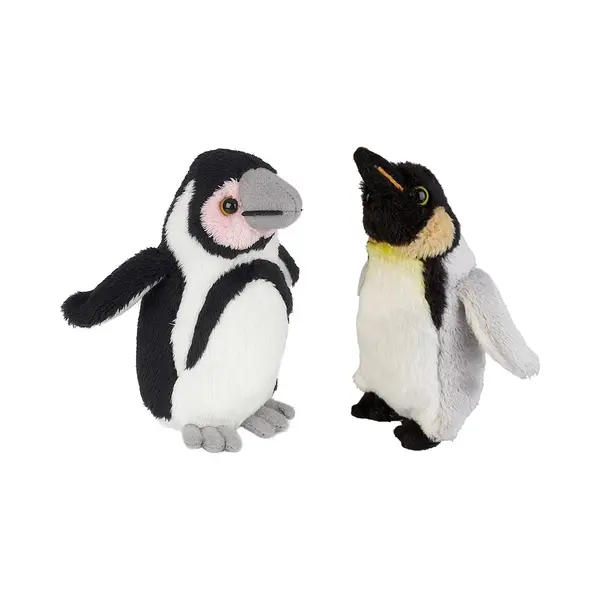 Ravensden - Zuidpool Serie Pluche Knuffels - 2x Stuks - Pinguin En Kuiken - 15 Cm thumbnail
