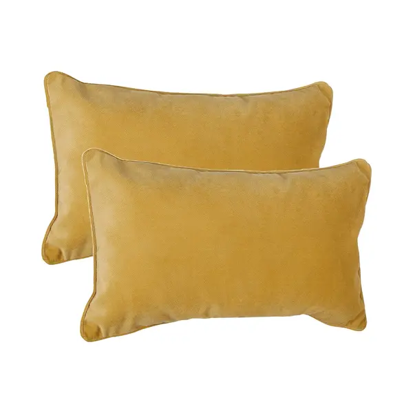 Atmosphera Bank/sierkussens Sophia - 2x Stuks - 30 X 50 Cm - Polyester Met Rits thumbnail