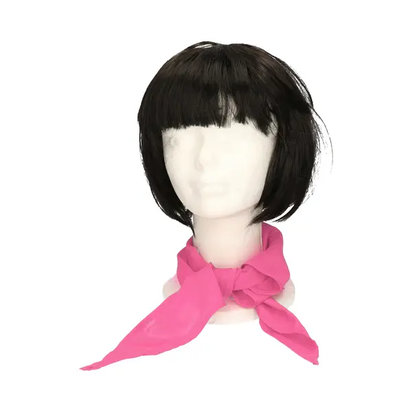 Myrtle Beach Verkleed Bandana/sjaaltje - Fuchsia Roze - Kleuren Thema/teams - Carnaval Accessoires thumbnail