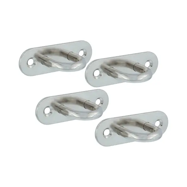 Amig Oogplaat - 4x - 6 X 2cm - Aisi 316 Rvs - Vastzetplaat - Voor Buiten thumbnail