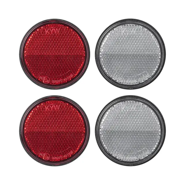 Proplus Reflector Set - 4 Stuks - 2x Rood - 2x Wit - M5 Boutbevestiging - 60 Mm - Rond thumbnail