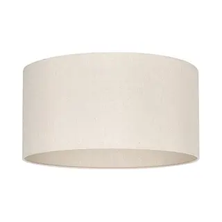 Uniqq Lampenschirm Stoff Beige Transparent Ø 50 Cm - 25 Cm Hoch