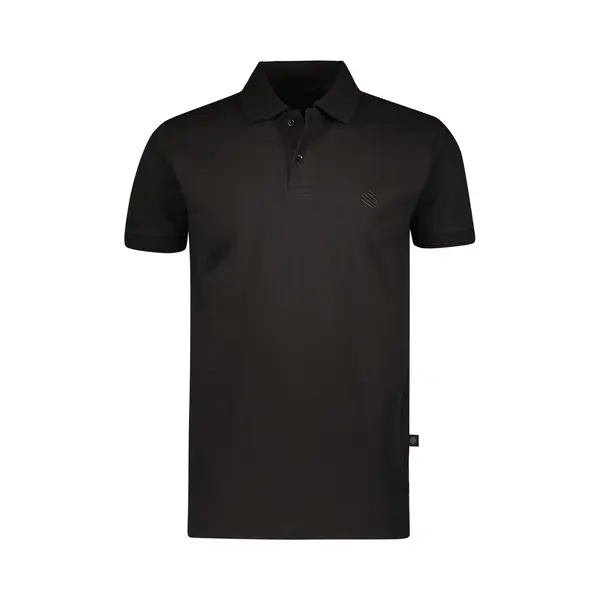 Gino Santi Polo Shirt Heren Basics | Zwart | Maat Xxl thumbnail