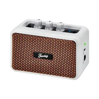 5W Oplaadbare Gitaarversterker / Bluetooth Speaker Fazley Kubo Bt Pocket White