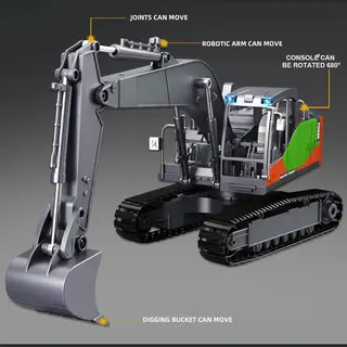 Jmka® Graafmachine Speelgoed - Tractor Speelgoed- Graafmachine- Tractor- Bulldozer Speelgoed- Graafmachine Speelgoed Met Afstandsbediening