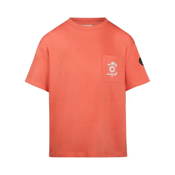 No Way Monday Jongens T-shirt - Bright Red thumbnail
