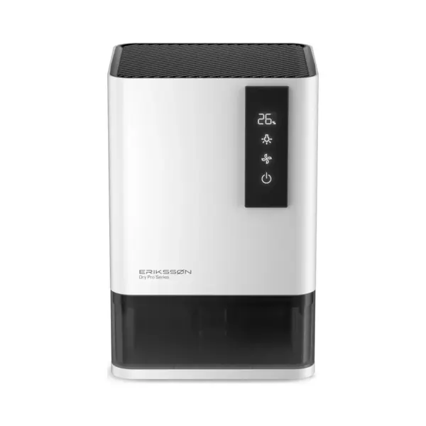 Erikssøn Luchtontvochtiger Pro Series - Ontvochtigt Tot 1.2 Liter Per Dag - Geschikt Voor Huis, Slaapkamer En Badkamer En Woonkamer En Kelder - thumbnail