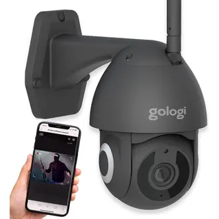 Gologi Superior Outdoorcamera - Beveiligingscamera Met Nachtzicht - 3K - Met WiFi En App - Zwart