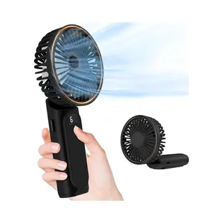 Gadgetplace Handventilator Met 6 Windstanden En Powerbank Functie - Draagbare Ventilator - Tafelventilator - Nekventilator - Mini Ventilator