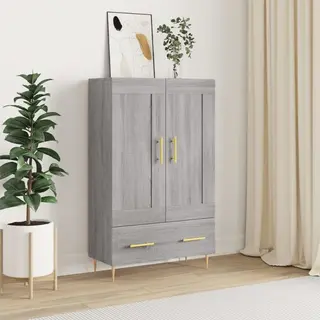 VidaXL Hoge Kast 69, 5x31x115 Cm Bewerkt Hout Grijs Sonoma Eikenkleurig
