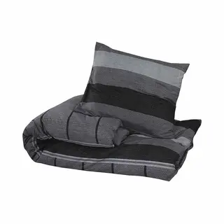 Bettwäsche-set Dunkelgrau 200x200 Cm Baumwolle Vidaxl