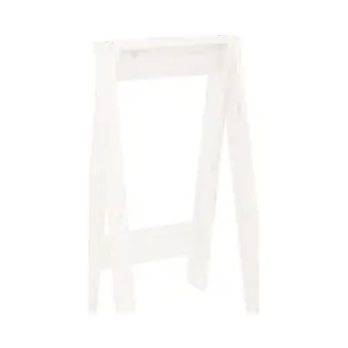VidaXL Hocker 2 Stk. Weiß 40x40x75 Cm Massivholz Kiefer