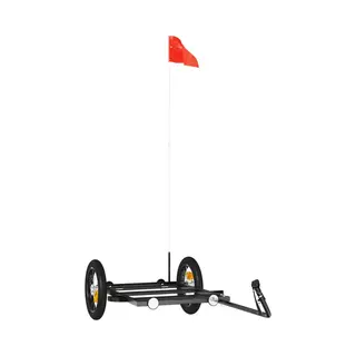 VidaXL - Fietstrailer - 122x53x28 - Cm - Ijzer - Zwart