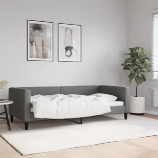 VidaXL Tagesbett Dunkelgrau 90x190 Cm Stoff