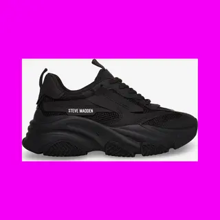 Steve Madden Sneakers Laag 'Possession' Zwart / Wit