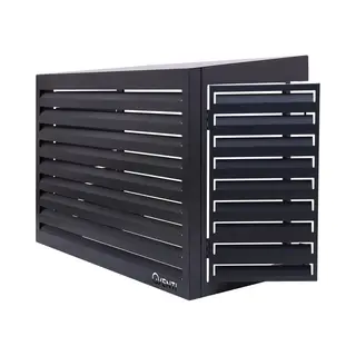 Qventi – Airco Omkasting Buitenunit – Warmtepomp Ombouw Pro – Met Servicedeur – 115 X 85 X 57, 5 Cm – Antraciet – 5 Jaar Garantie