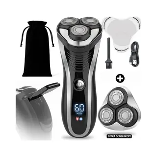 Sansbeauté 2-in-1 Scheerapparaat Mannen Met Trimmer S1111 + Extra Scheerkop - Sansbeaute® - Nat & Droog – Precisietrimmer - Elektrisch - Electric Shaver -