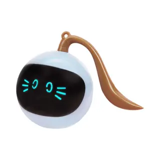 Otiume - Interaktiver Katzenball - Selbstrollend - Usb Wiederaufladbar - Weiß