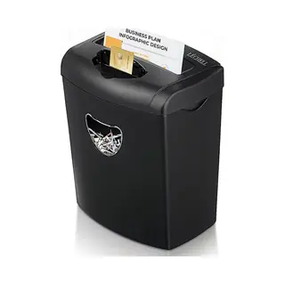 Léchell® Papierversnipperaar - 21L - 10 A4 Vellen - Cross Cut - Creditcard Vernietiger - Zwart