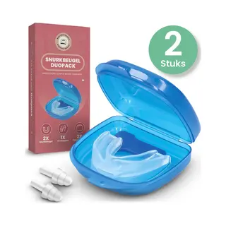 Rustige Nacht® Anti Snurkbeugel - Snurkbeugel Duopack - Speciaal Voor Vrouwen - Snurkbitje