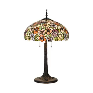 Lumilamp Tiffany Tafellamp Ø 46x72 Cm Groen Glas