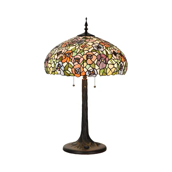 Lumilamp Tiffany Tafellamp Ø 46x72 Cm Groen Glas thumbnail