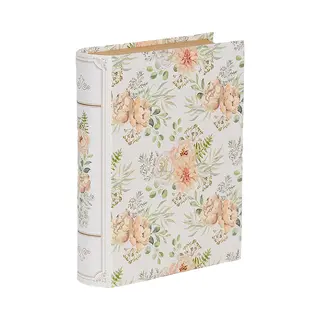 Clayre & Eef Opbergdoos Boeken 17x14x5 Cm Wit Karton Rechthoek