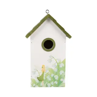 Clayre & Eef Vogelhuis 15x10x22 Cm Wit Hout