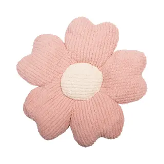 Clayre & Eef Sierkussen Bloem 45x45cm Roze Synthetisch