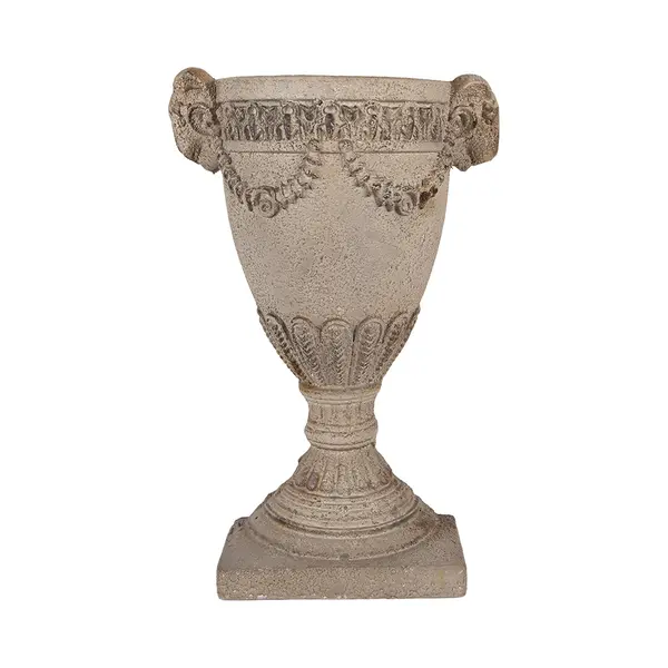 Clayre & Eef Bloempot 29x11x44 Cm Beige Keramisch Materiaal thumbnail