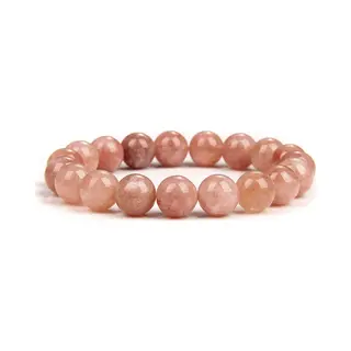Bixorp Gems Zonnesteen Edelstenen Armband 10mm - Sunstone - Edelsteen Kralenarmband - Spiritueel Cadeau - 18cm