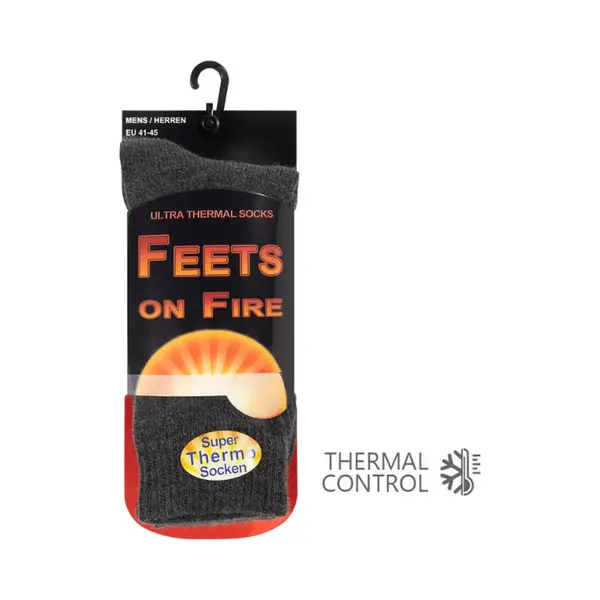 Extra Warme Thermosokken - Heren - Antraciet - Maat 41-45 (one Size) thumbnail